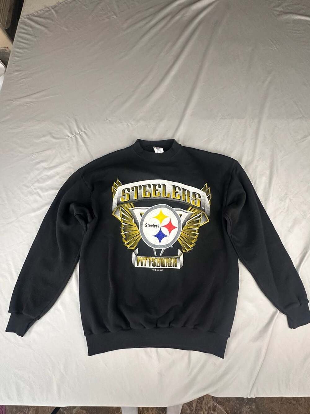 NFL Pittsburgh Steelers Vintage 1996 Crewneck Sweatshirt Black